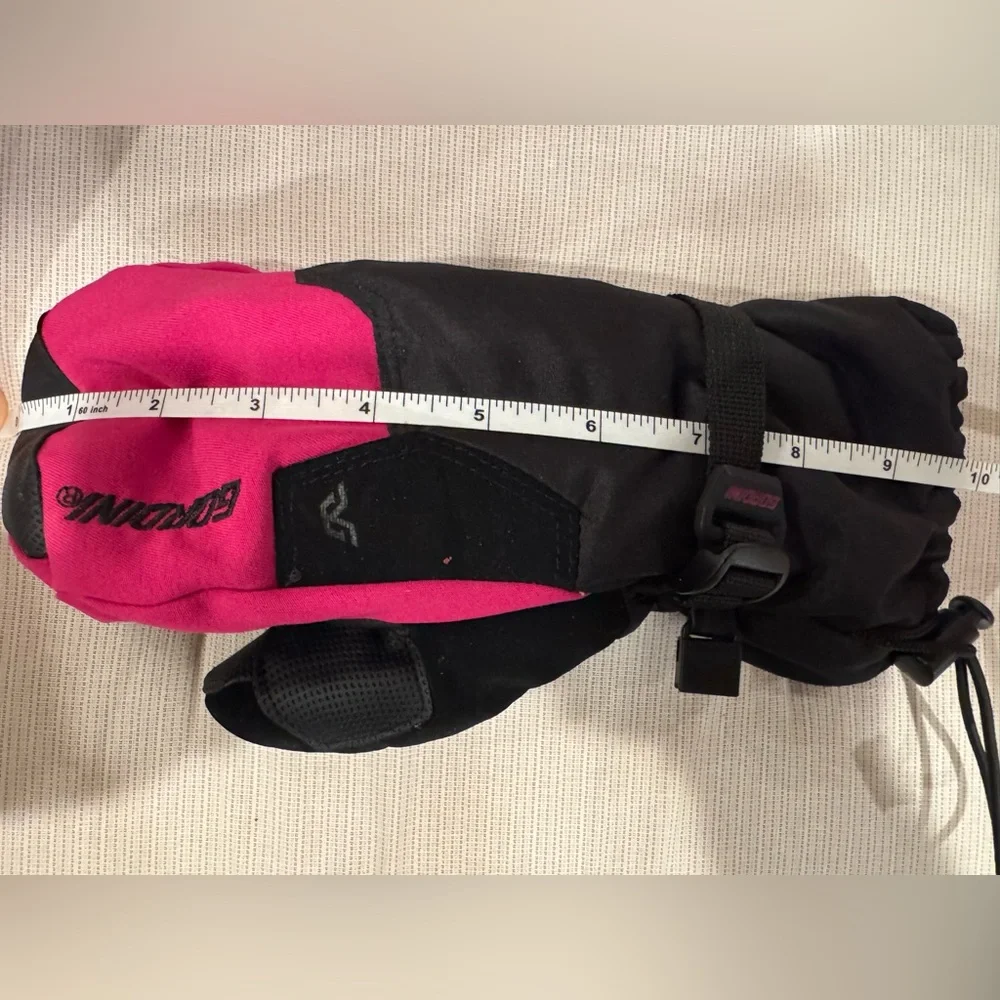 Gordini Girls Ski Pink and Black Mittens Size M